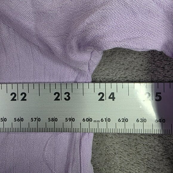 Womens Salty Lemon Purple Plunge Neck Tunic Blouse Short Sleeve Cover Up Size XL - Picture 6 of 8